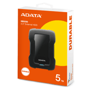 Disco Duro Externo Adata 5TB HD330 2.5 2TB USB 3.1 Negro A Prueba de Golpes