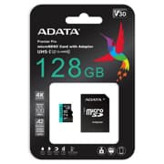 Memoria MicroSD Adata Premier Pro 128GB SDXC UHS-I U3 V30 Clase 10 A2 Con Adaptador