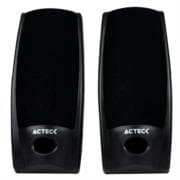 Bocinas Acteck Aubo-014 AX-2500 Estéreo Canales 2.0 Compactas 3.5mm Color Negro