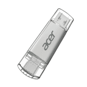 Memoria Biwin USB Acer UT300 32GB DUAL USB-A/USB-C Plata