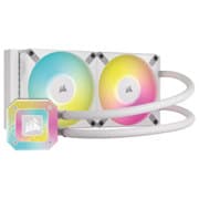 Enfriamiento Líquido Corsair para CPU iCUE H100i Elite Capellix XT 240mm RGB Compatible S 1200 1700 AM4 AM5 Color Blanco