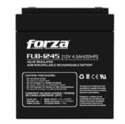 Batería Forza FUB-1245 Sellada de Plomo-Ácido Recargable 12V 4.5Ah AGM Sin Mantenimiento Negro