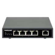 Switch Intellinet PoE+ con 5 Puertos Gigabit Color Negro