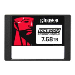 Unidad de Estado Sólido SSD Kingston 7680 GB DC600M SATA Enterprise 2.5" Uso Mixto