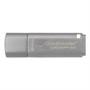 Memoria USB Kingston DataTraveler Locker+ G3 Encriptación 64 GB Color Gris