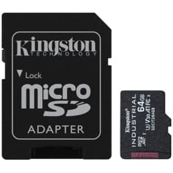 Tarjeta MicroSDHC Kingston Industrial 64 GB C10 A1 pSLC SDCIT2/64 GB