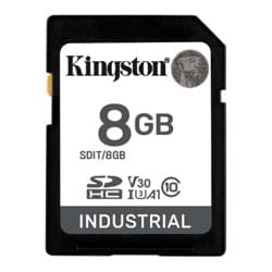Memoria MicroSDXC Kingston Flash Industrial 8GB UHS-I Clase 10