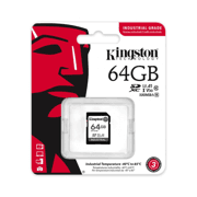 Memoria SD Kingston Flash Industrial SD 64GB SDHC UHS-I Clase 10