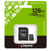 Memoria MicroSD Kingston Flash Canvas Select Plus 128GB MicroSD UHS-I Clase 10 con Adaptador