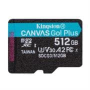 Memoria MicroSD Kingston Canvas Go Plus 512 GB 170R A2 U3 V30