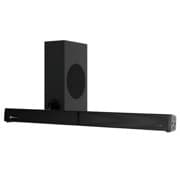 Barra de sonido Klip Xtreme con subwoofer 2.1 Bluetooth 160W BoomBarHDMI/AR/Aux 3.5 mm/USB Control Negro