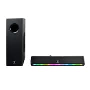 Barra de Audio Perfect Choice Emphoria iluminción RGB 2.1 con Subwoofer 70W  Color Negro