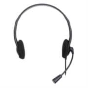 Audífonos Manhattan Estéreo Microfóno Ajustable USB Color Negro