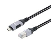 Cable USB-C Manhattan V3.2 a RJ45 2M 5 Gbps Cat6 1 Gbps