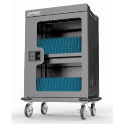 Gabinete de carga MANHATTAN de 32 ptos USB-C puerta vidrio