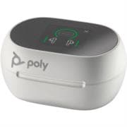 Poly Voyager Free 60+ Audifonos UC Blanco arena + Adaptador USB-A BT700 + Estuche de carga con pantalla tactil