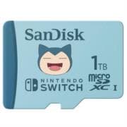 Memoria SanDisk Pokemon Snorlax MicroSDXC UHS-I de 1TB para Nintendo Switch Color Azul