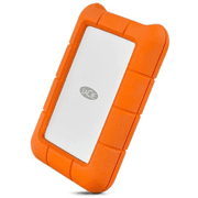 Disco Duro Seagate Externo Lacie Rugged USB-C 4TB 2.5 Portatil Naranja-Plata WIndows Mac Contra Golpes Agua y polvo