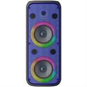 Bafle Steren Doble 8" 600W PMPO Profesional Batería Recargable Luz LED