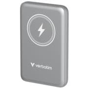 Cargador Verbatim Charge and Go Power Bank Carga Inalámbrica 10000mAh Magnetica Color Gris
