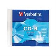 Disco VERBATIM CD-R 52X 80Min 700MB Slim Case