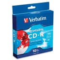 Disco VERBATIM CD-R 52X 80MIN 700MB Imprimible Plata C/10