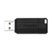 Memoria USB VERBATIM Flash 2.0 PinStripe 64GB - Negro