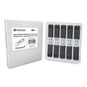 Memoria USB Verbatim 32gb 3.2 Gen1 retráctil 10PK - Negro