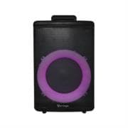 Bafle Vorago KSP-302 8" Recargable Bluetooth Karaoke Micrófono Control Remoto Color Negro