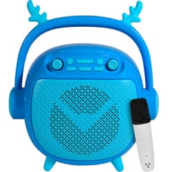 Bocina Vorago BSP-205 Bluetooth MSD USB 3.5mm Microfono con Modos de Voz Color Azul