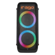 BAFLE VORAGO KSP-700 DOBLE 10 2 120W-RMS BT TWSA MICROFONO RECARGABLE USB TF AUDIO HIFI CON SUPER BASS CAJO