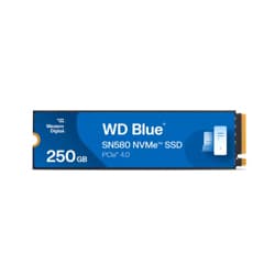 Unidad De Estado Solido SSD Interno Blue 250GB M.2 2280 PCIe 4.0 NVMe Lect 4000/2000 MB/s  WDS250G3B0E