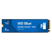 Unidad de Estado Solido Western Digital 1TB WD Blue SN580 NVMe SSD Gen4 x4 PCIe 16Gbs WDS100T3B0E
