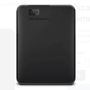 Disco Duro Externo Western Digital 6TB Portatil Elements USB 3.2 Gen 1 Color Negro