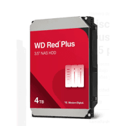 Disco Duro Western Digital 4TB Red Plus NAS SATA de 3.5 pulgadas up to 180MB/s 5400 RPM - caché 128MB