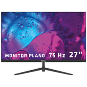 Monitor Stylos 27" SMOT8 LED HD Panel VA Plano 75Hz 5ms 1xVGA + 1xHDMI + Vesa 100x100mm Negro