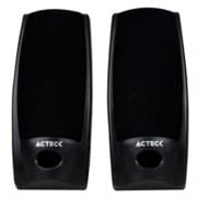 Bocinas Acteck Aubo-014 AX-2500 Estéreo Canales 2.0 Compactas 3.5mm Color Negro
