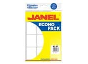 ETIQUETA JANEL ESCOLAR BLANCA 67X47 ECONOPACK