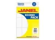 ETIQUETA JANEL ESCOLAR BLANCA 32X64 ECONOPACK