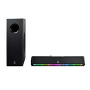 Barra de Audio Perfect Choice Emphoria iluminción RGB 2.1 con Subwoofer 70W  Color Negro