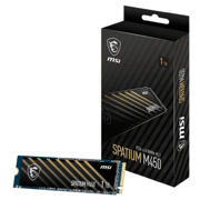 SSD MSI Interno SPATIUM M450 1TB M.2 2280 NVMe PCIe Gen4 hasta 2000 MB/s Lectura