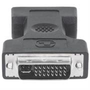 Adaptador Manhattan DVI-A&D HD15H 29M Color Negro