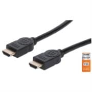 Cable Manhattan HDMI Alta Velocidad con Canal Ethernet Premium 1m Color Negro