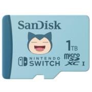 Memoria SanDisk Pokemon Snorlax MicroSDXC UHS-I de 1TB para Nintendo Switch Color Azul