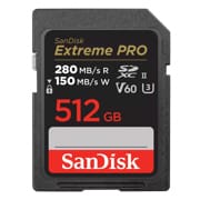 Tarjeta de Memoria SanDisk Extreme Pro Micro SDXC UHS-II de 512 GB C10 U3 V60 6K 4K UHD