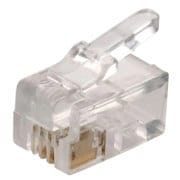 PLUG TEL MODULAR D/4 CONT P/AURICULAR RJ9