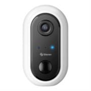 Cámara Seguridad Steren Wi-Fi FHD Fija con Batería Recargable Color Blanco