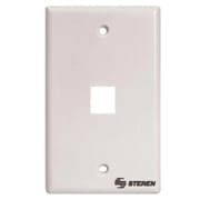 Placa Steren P/Registro de 1 Cavidad Keystone CAT5 y 6