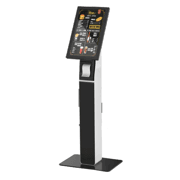 Sistema Punto de Venta TechZone Kiosco Blanco Negro con Monitor Touch Capacitativo Wild RE 192