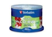 Disco VERBATIM CD-RW 4X Plateado Imprimible